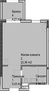 Продается 1-комн. квартира, 32.29 м²