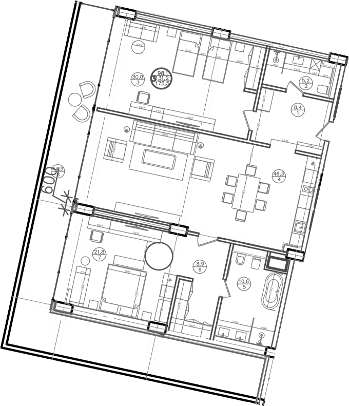 Продается 2-комн. квартира, 137.7 м²