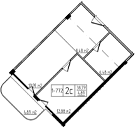 Продается 2-комн. квартира, 38.79 м²
