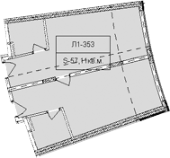 Продается 1-комн. квартира, 57.11 м²