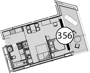 Продается 1-комн. квартира, 56.3 м²