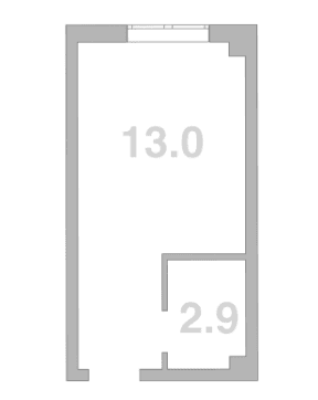 Продается 1-комн. квартира, 15.9 м²
