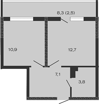 Продается 1-комн. квартира, 34.5 м²