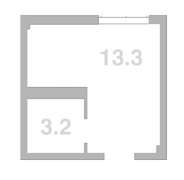 Продается 1-комн. квартира, 16.5 м²