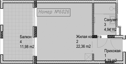 Продается 1-комн. квартира, 32 м²