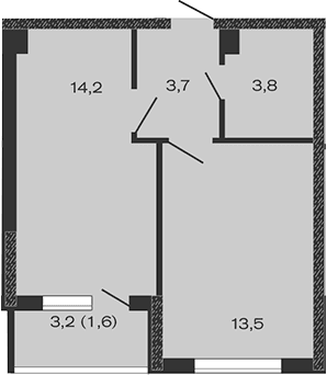 Продается 2-комн. квартира, 35.2 м²
