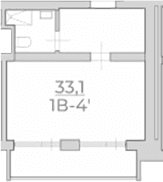 Продается 1-комн. квартира, 33.1 м²