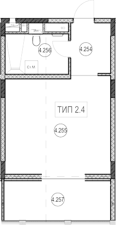 Продается 1-комн. квартира, 30.8 м²