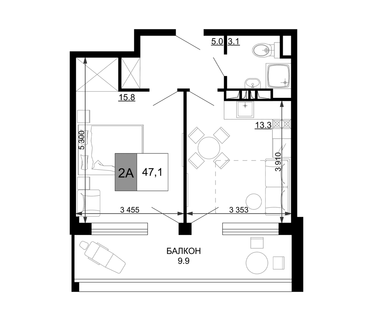 Продается 1-комн. квартира, 37.2 м²