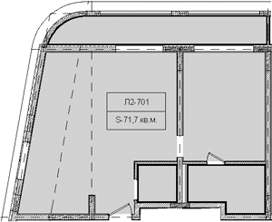 Продается 1-комн. квартира, 71.7 м²