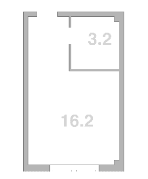 Продается 1-комн. квартира, 19.4 м²