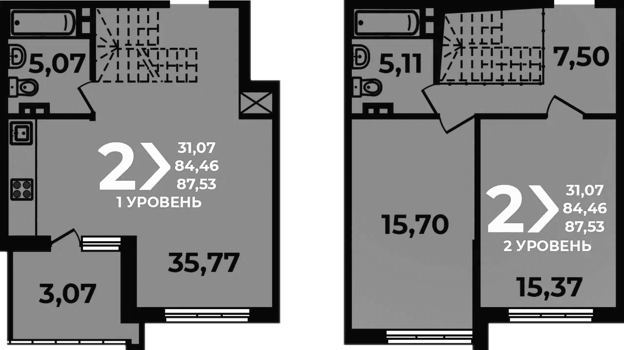 Продается 3-комн. квартира, 84.46 м²