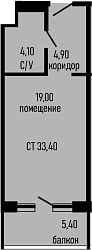 Продается 1-комн. квартира, 28 м²