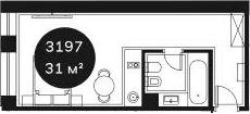 Продается 1-комн. квартира, 31.45 м²