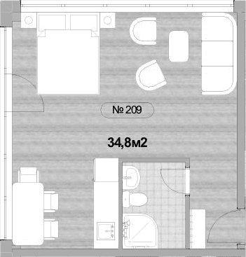 Продается 1-комн. квартира, 34.8 м²