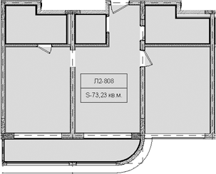 Продается 1-комн. квартира, 73.23 м²