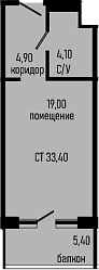 Продается 1-комн. квартира, 28 м²