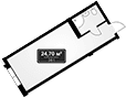 Продается 1-комн. квартира, 24.7 м²