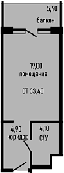 Продается 1-комн. квартира, 28 м²