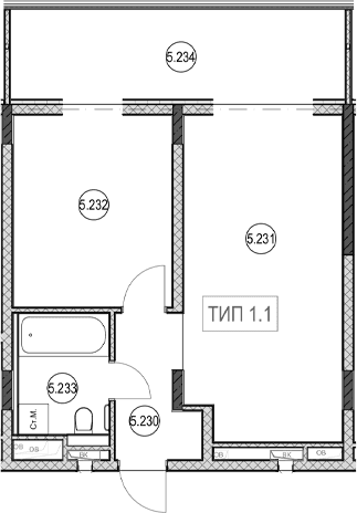 Продается 2-комн. квартира, 40.7 м²