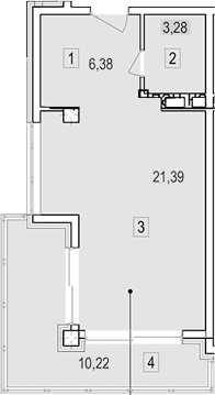 Продается 1-комн. квартира, 31.08 м²