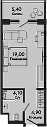 Продается 1-комн. квартира, 28 м²