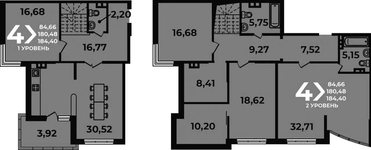 Продается 5-комн. квартира, 180.48 м²