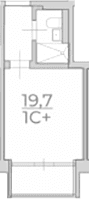 Продается 1-комн. квартира, 19.7 м²