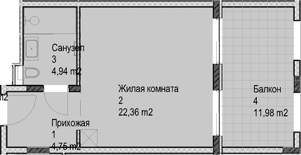 Продается 1-комн. квартира, 32 м²