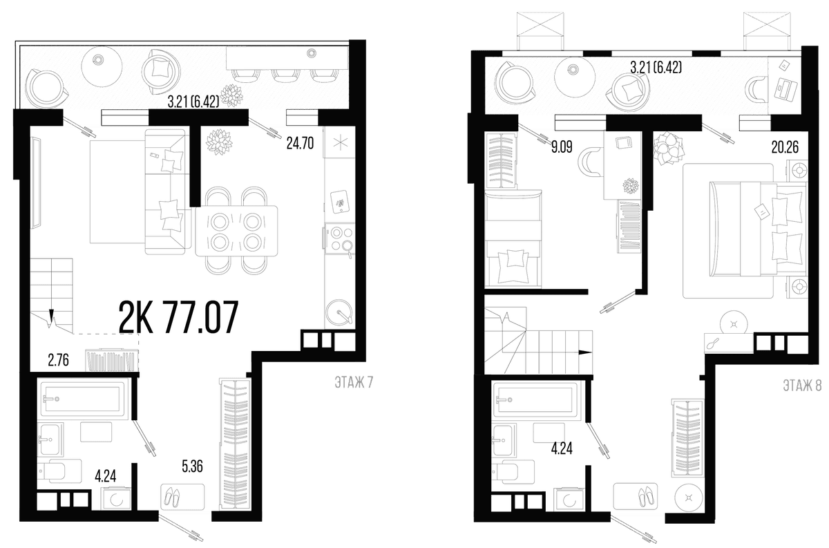 Продается 3-комн. квартира, 71.88 м²