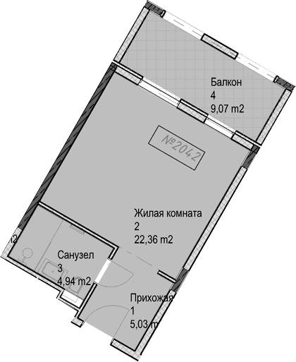 Продается 1-комн. квартира, 32.3 м²
