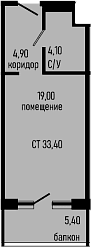 Продается 1-комн. квартира, 28 м²