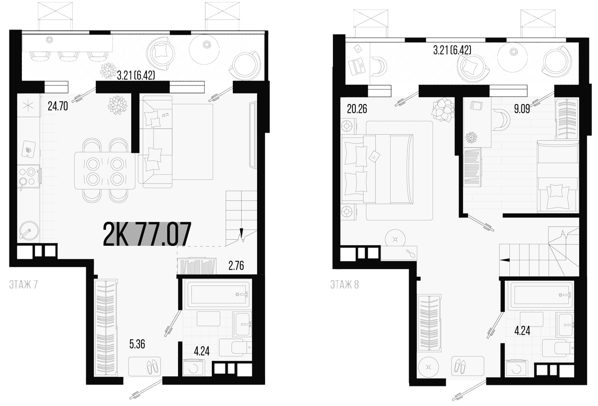 Продается 3-комн. квартира, 70.65 м²