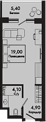 Продается 1-комн. квартира, 28 м²