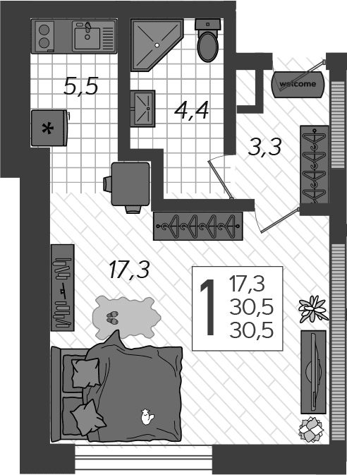 Продается 1-комн. квартира, 37.2 м²