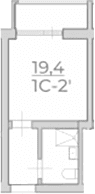 Продается 1-комн. квартира, 19.4 м²