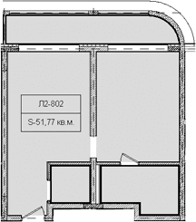 Продается 1-комн. квартира, 51.77 м²