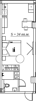 Продается 1-комн. квартира, 34.5 м²