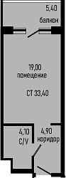 Продается 1-комн. квартира, 28 м²