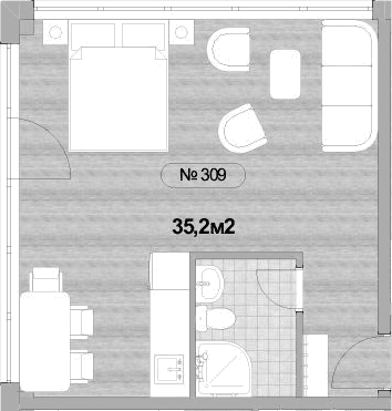 Продается 1-комн. квартира, 35.2 м²