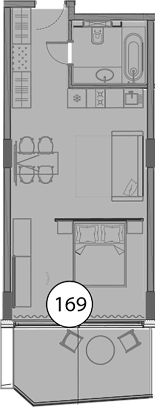 Продается 1-комн. квартира, 51.9 м²