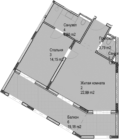 Продается 2-комн. квартира, 49.5 м²