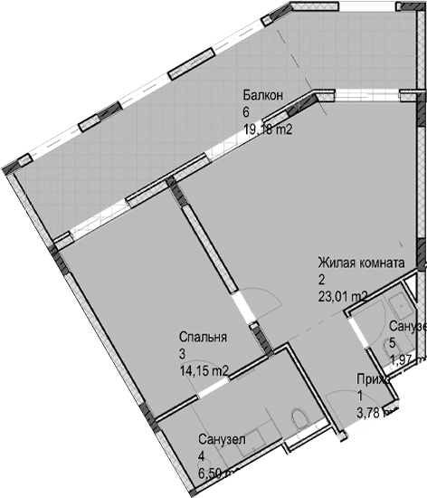 Продается 2-комн. квартира, 49.5 м²