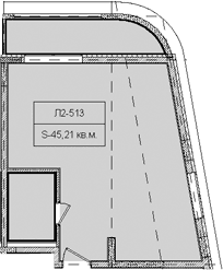 Продается 1-комн. квартира, 45.21 м²