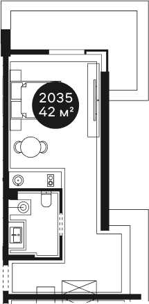 Продается 1-комн. квартира, 41.63 м²