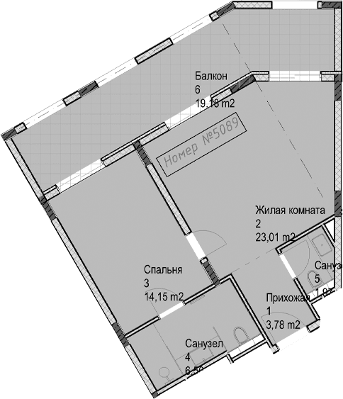Продается 2-комн. квартира, 49.5 м²