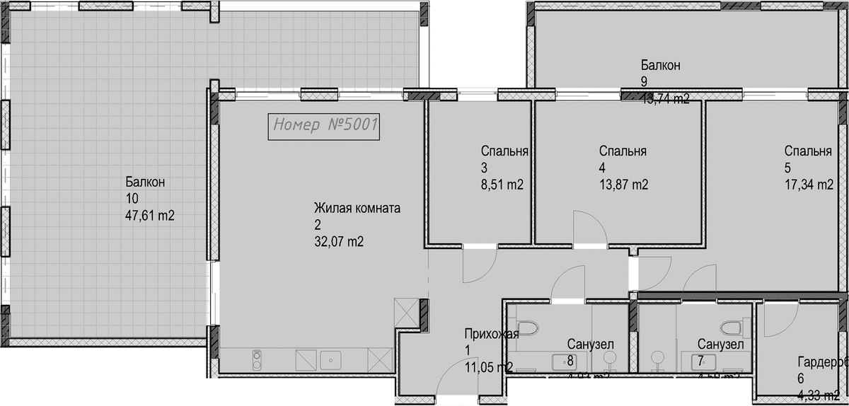 Продается 3-комн. квартира, 96.7 м²