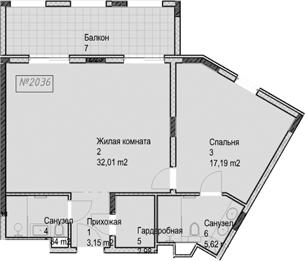 Продается 2-комн. квартира, 64.8 м²