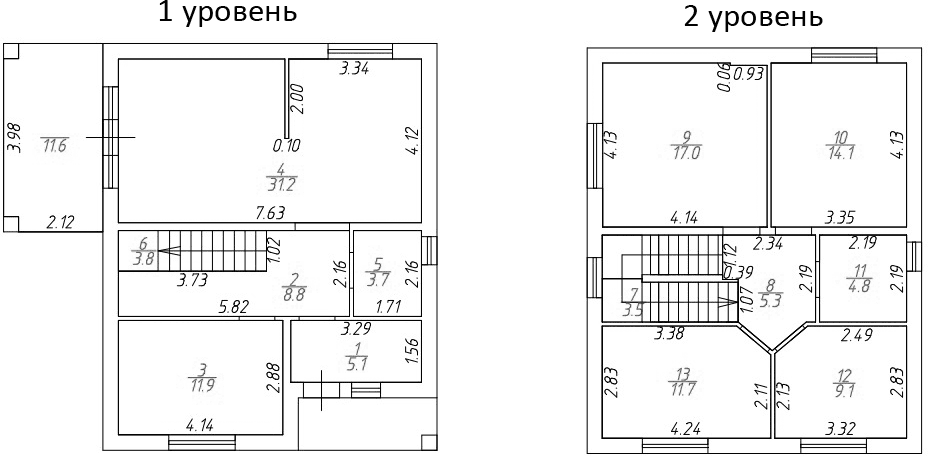 Коттедж в «Коттеджный поселок Южный квартал»