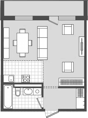 Продается 1-комн. квартира, 46.8 м²
